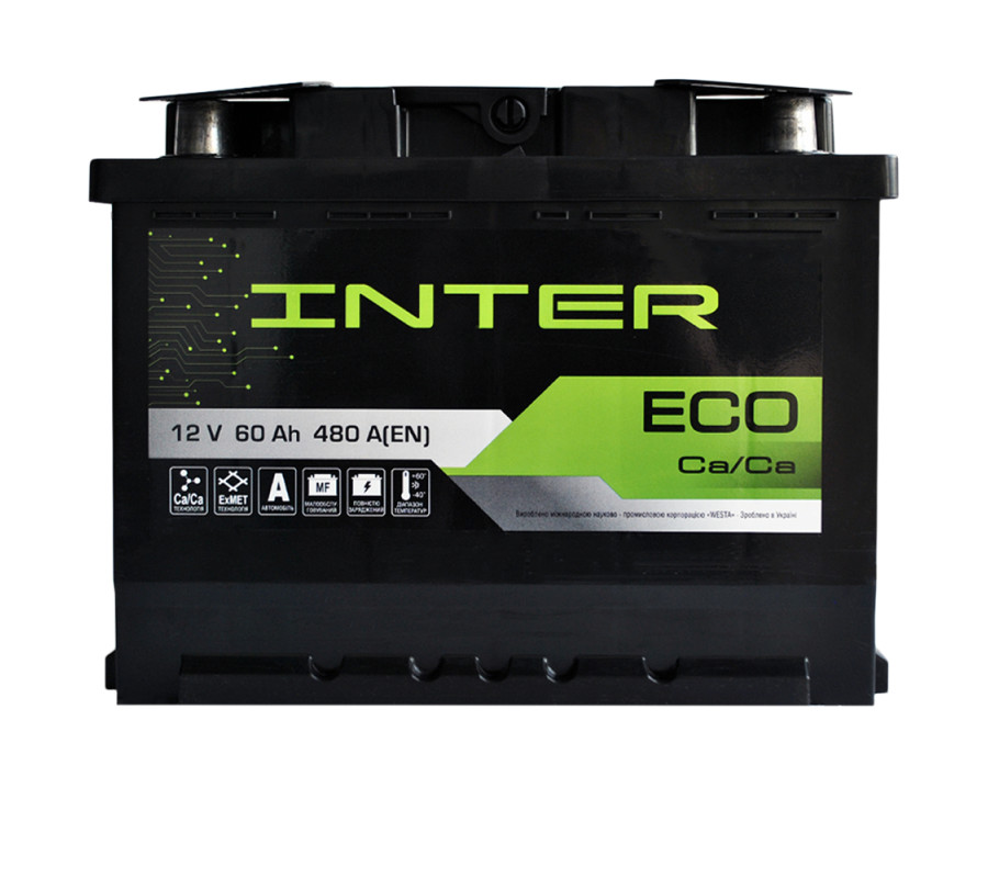 Автомобильный аккумулятор WESTA Inter Eco 60Ah 480A R+