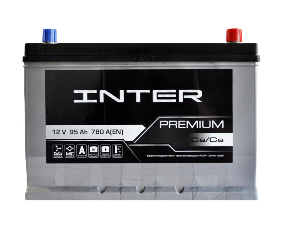 Автомобильный аккумулятор WESTA INTER Premium Asia 95Ah 780A R+