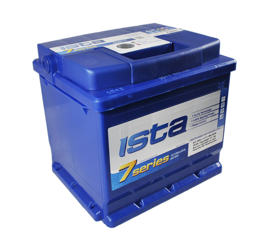 Автомобильный аккумулятор ISTA 7 Series 50Ah 500A L+