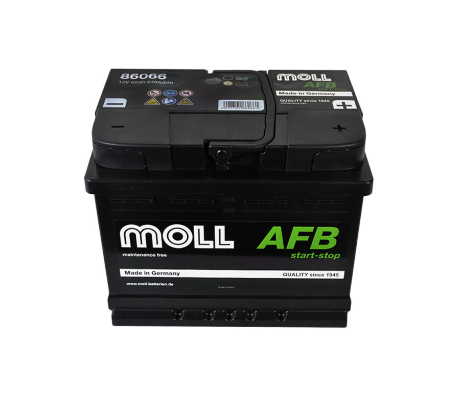 Автомобильный аккумулятор MOLL AFB 66Ah 640A R+ Start Stop