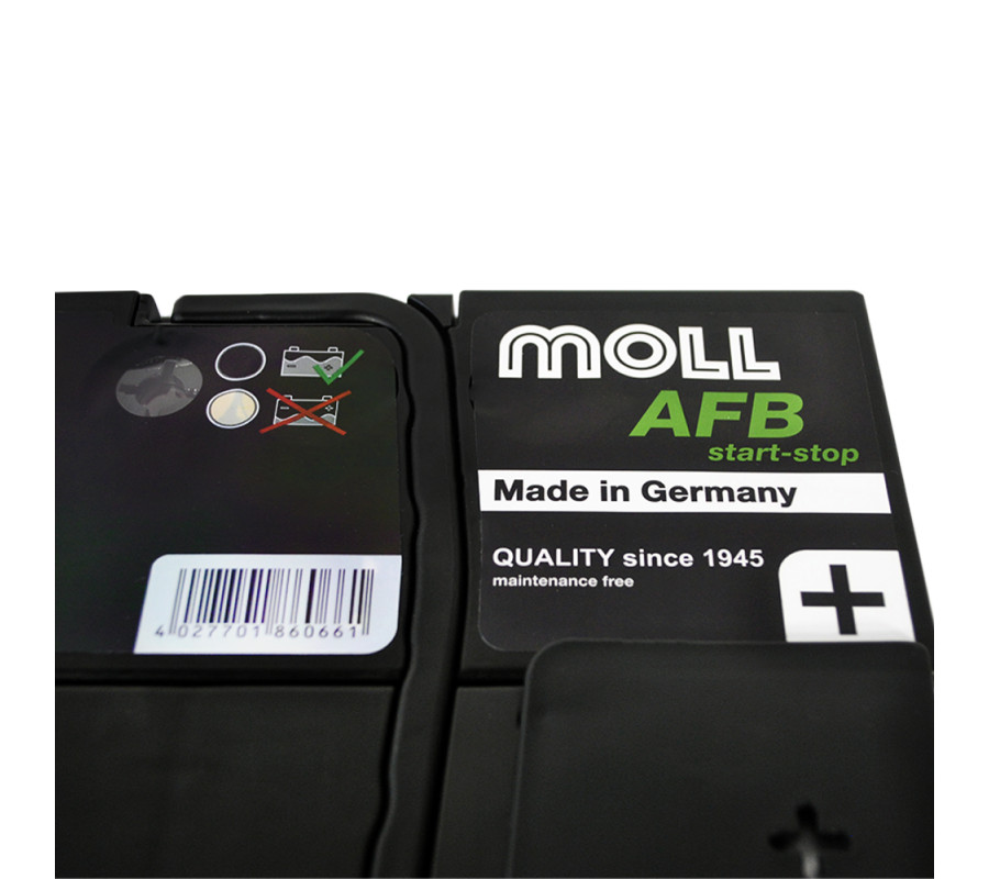 Автомобильный аккумулятор MOLL AFB 66Ah 640A R+ Start Stop