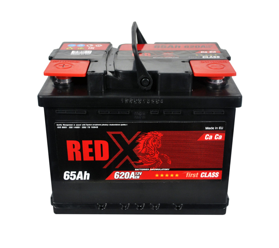 Автомобильный аккумулятор RED X 65Ah 620A L+