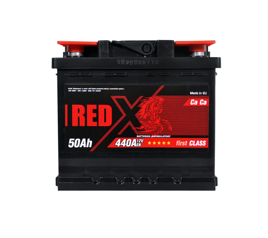 Автомобильный аккумулятор RED X 50Ah 440A L+