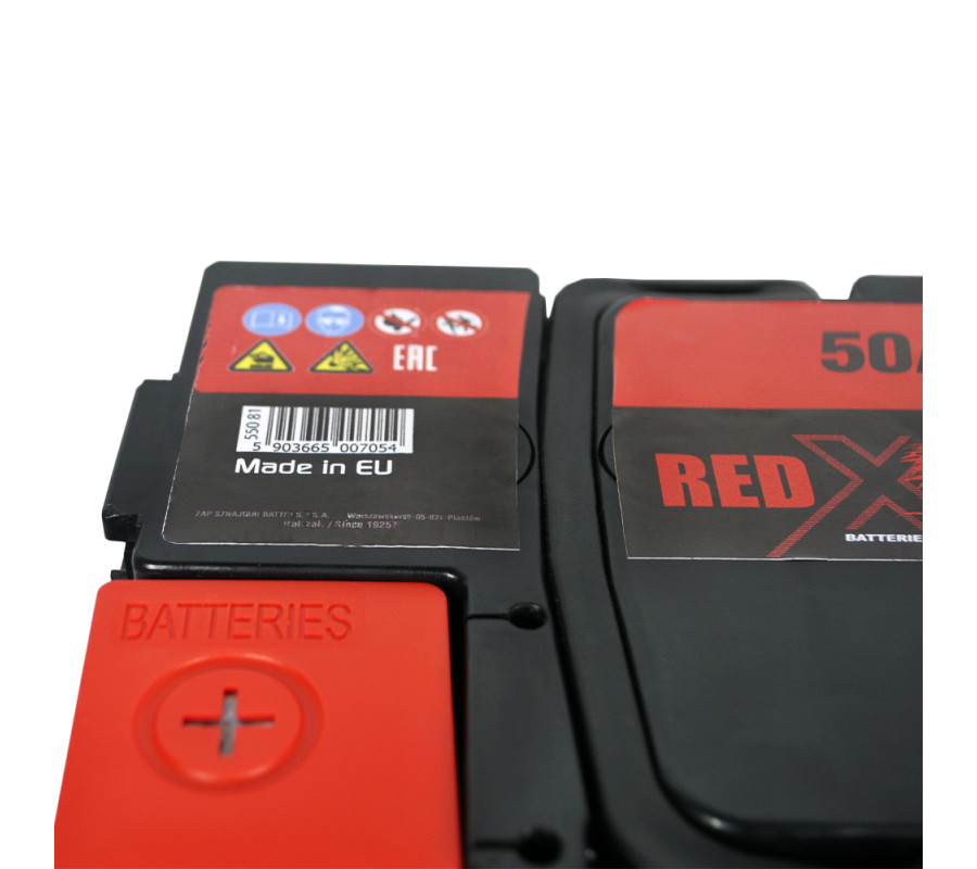 Автомобильный аккумулятор RED X 50Ah 440A L+