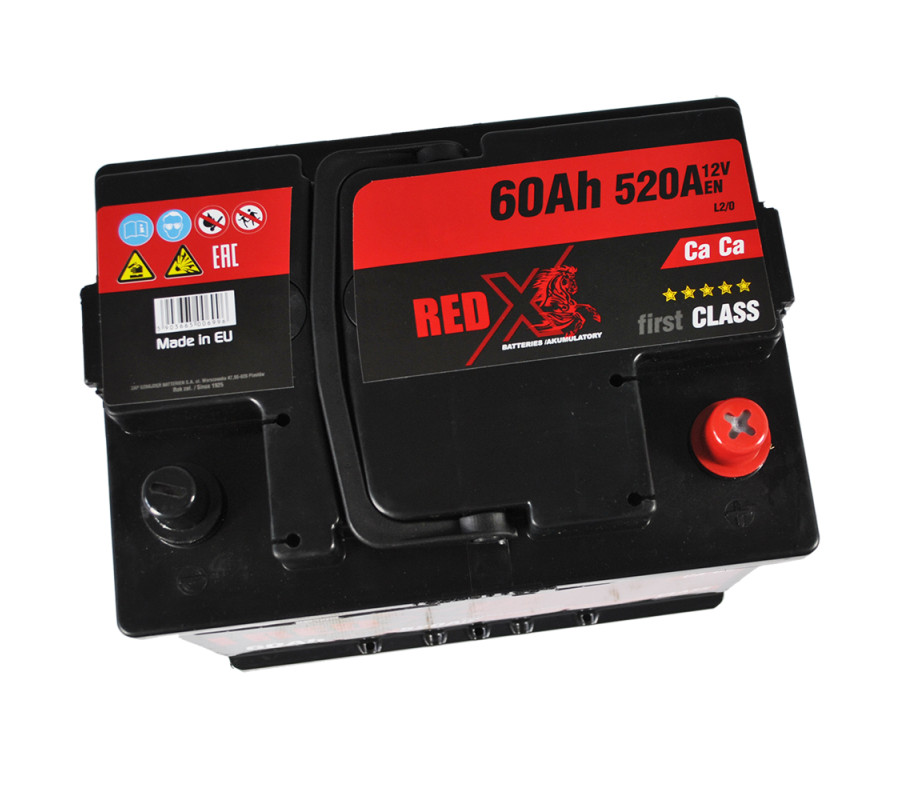 Автомобильный аккумулятор RED X 60Ah 520A R+