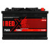 Автомобильный аккумулятор RED X 75Ah 720A R+