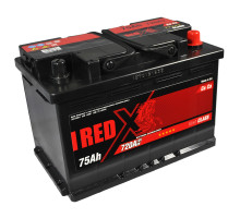 Автомобильный аккумулятор RED X 75Ah 720A R+