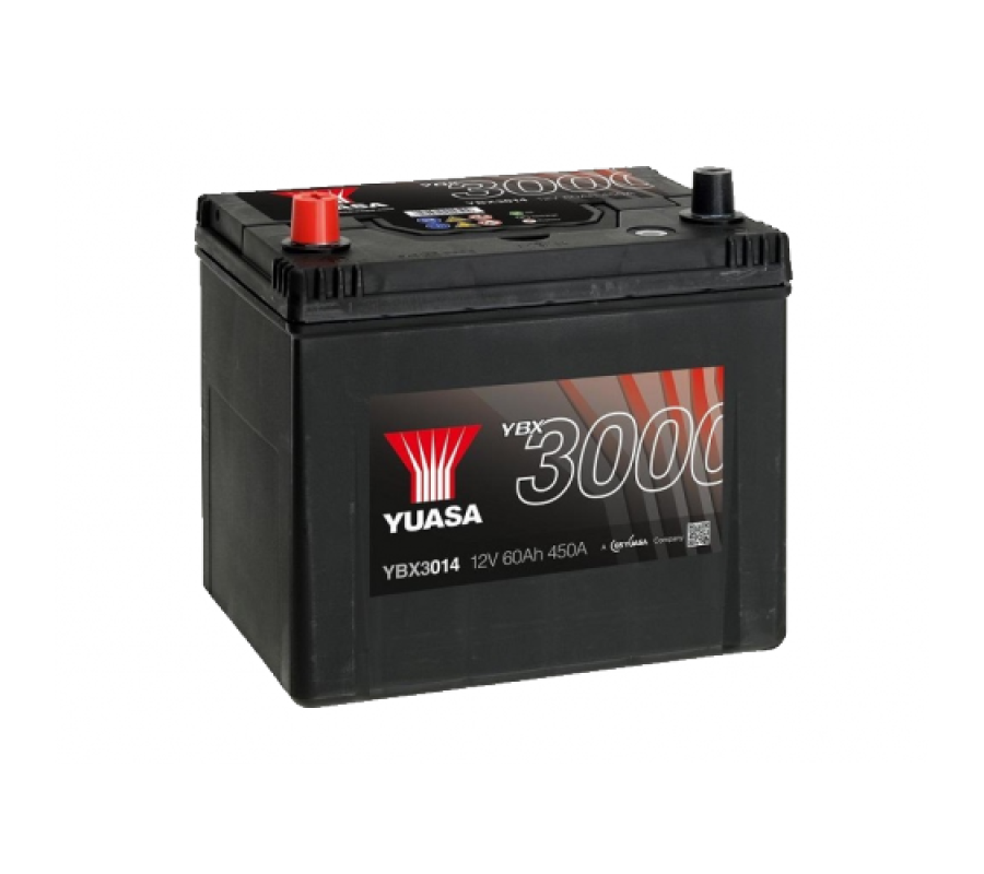 Автомобильный аккумулятор Yuasa 60Ah 450A YBX3014