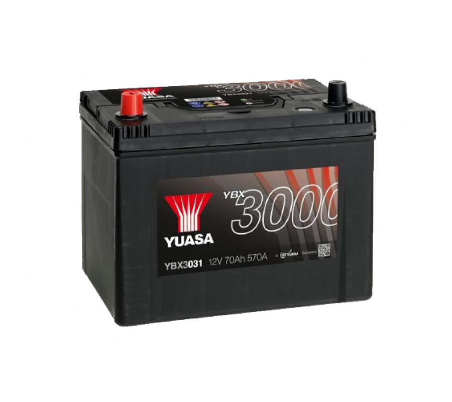 Автомобильный аккумулятор Yuasa 72Ah 630A YBX3031