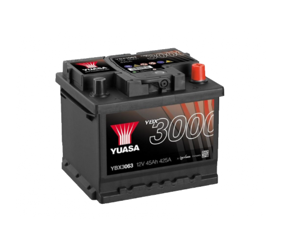 Автомобильный аккумулятор Yuasa 45Ah 425A YBX3063