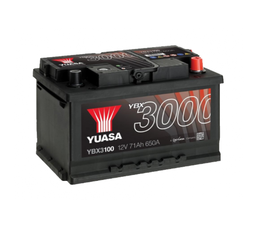 Автомобильный аккумулятор Yuasa 71Ah 650A YBX3100
