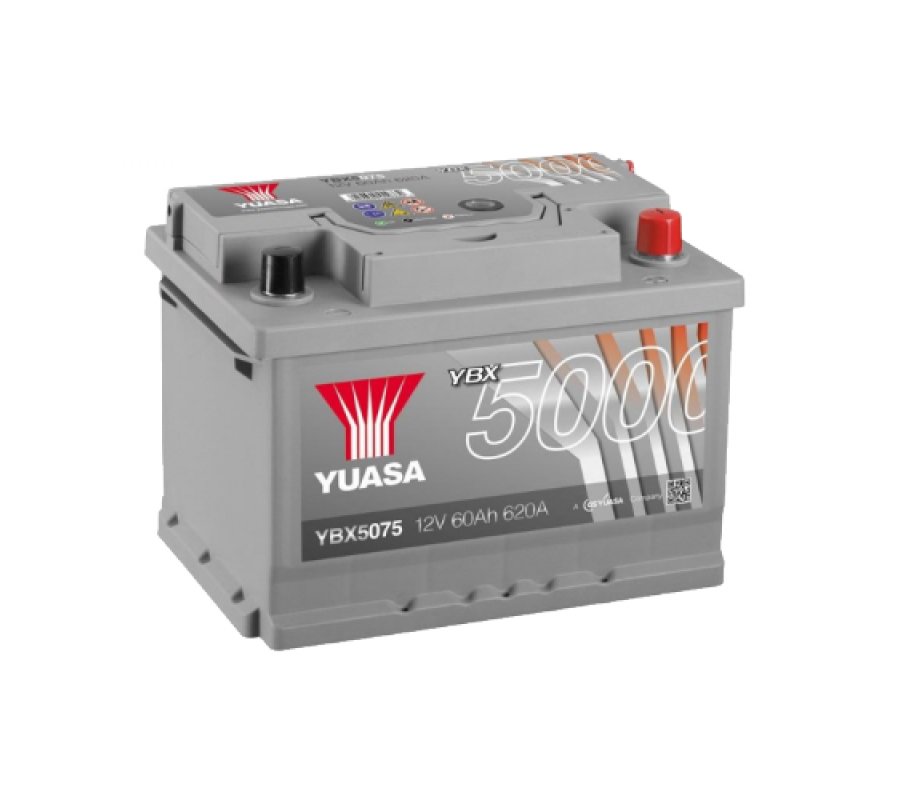 Автомобильный аккумулятор Yuasa 60Ah 620A YBX5075