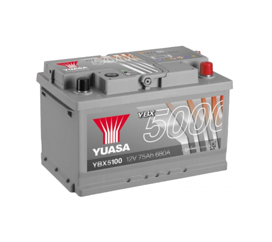 Автомобильный аккумулятор Yuasa 75Ah 680A YBX5100