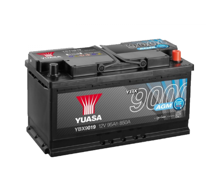 Автомобильный аккумулятор Yuasa 95Ah 850A AGM YBX9019