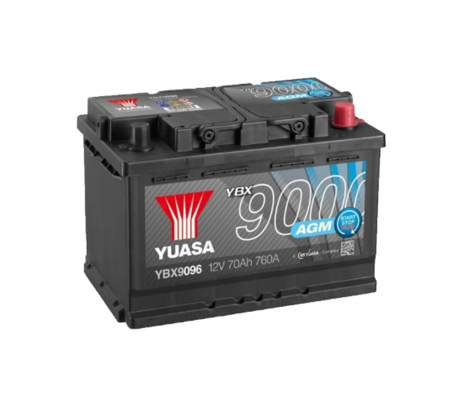 Автомобільний акумулятор Yuasa 70Ah 760A AGM YBX9096