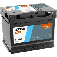 Автомобільний акумулятор Exide 60Ah 640 A Start Stop EFB EL600