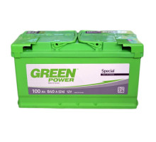 Автомобильный аккумулятор GREEN POWER 100Ah 840A R+