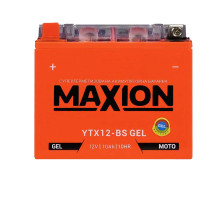 Мото акумулятор MAXION Gel 12V 10A L+ YTX12-BS