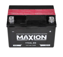 Мото акумулятор Maxion 12V 4A R+ YTX 4L-BS DS