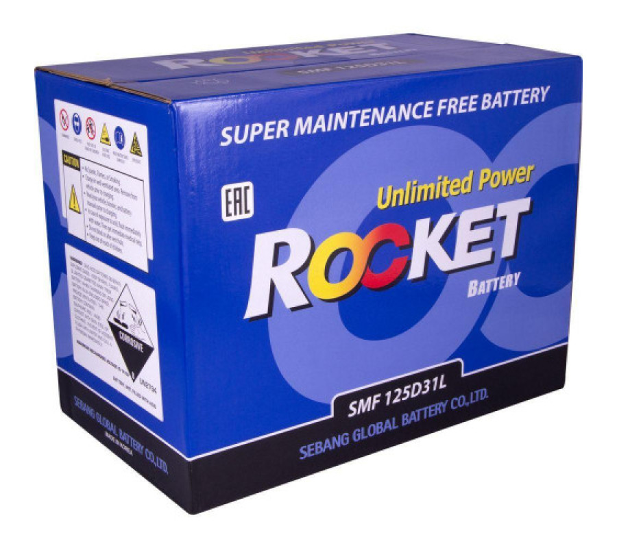 Автомобильный аккумулятор Rocket 100Ah 830CCA 125D31L