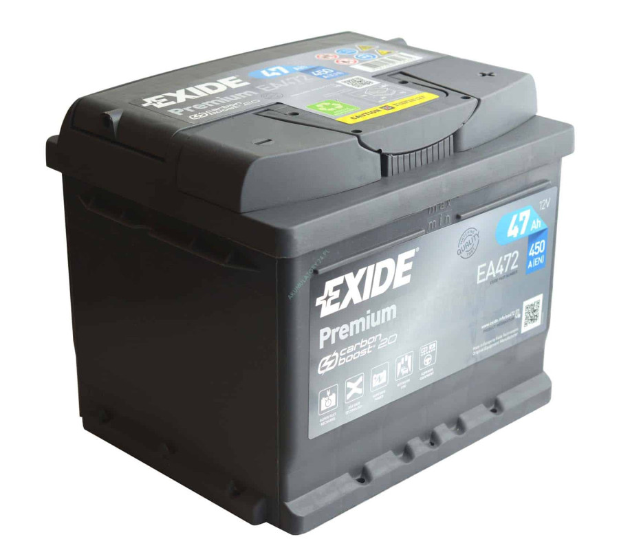 Автомобильный аккумулятор Exide Premium 47Ah 450A EA472